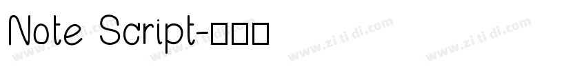 Note Script字体转换